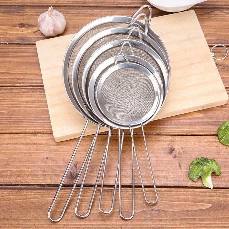 

Colanders Kitchen Cooking Supplies Colanders Oil Strainers Wine Blending Net Flour Sieve Juice Soybean Milk Filter Baking Tool