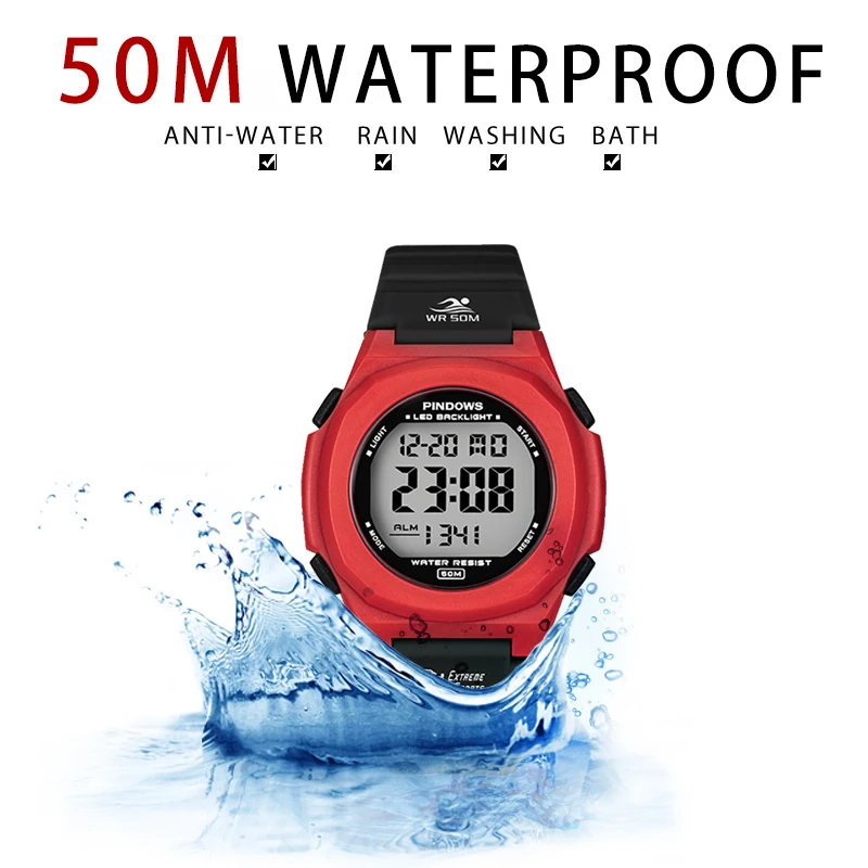 Fashion Waterproof Digital Watch Women Original Alarm Sport Electronic Wristwatch Men Luminous Hand Clock Lady Physical Exercise enlarge