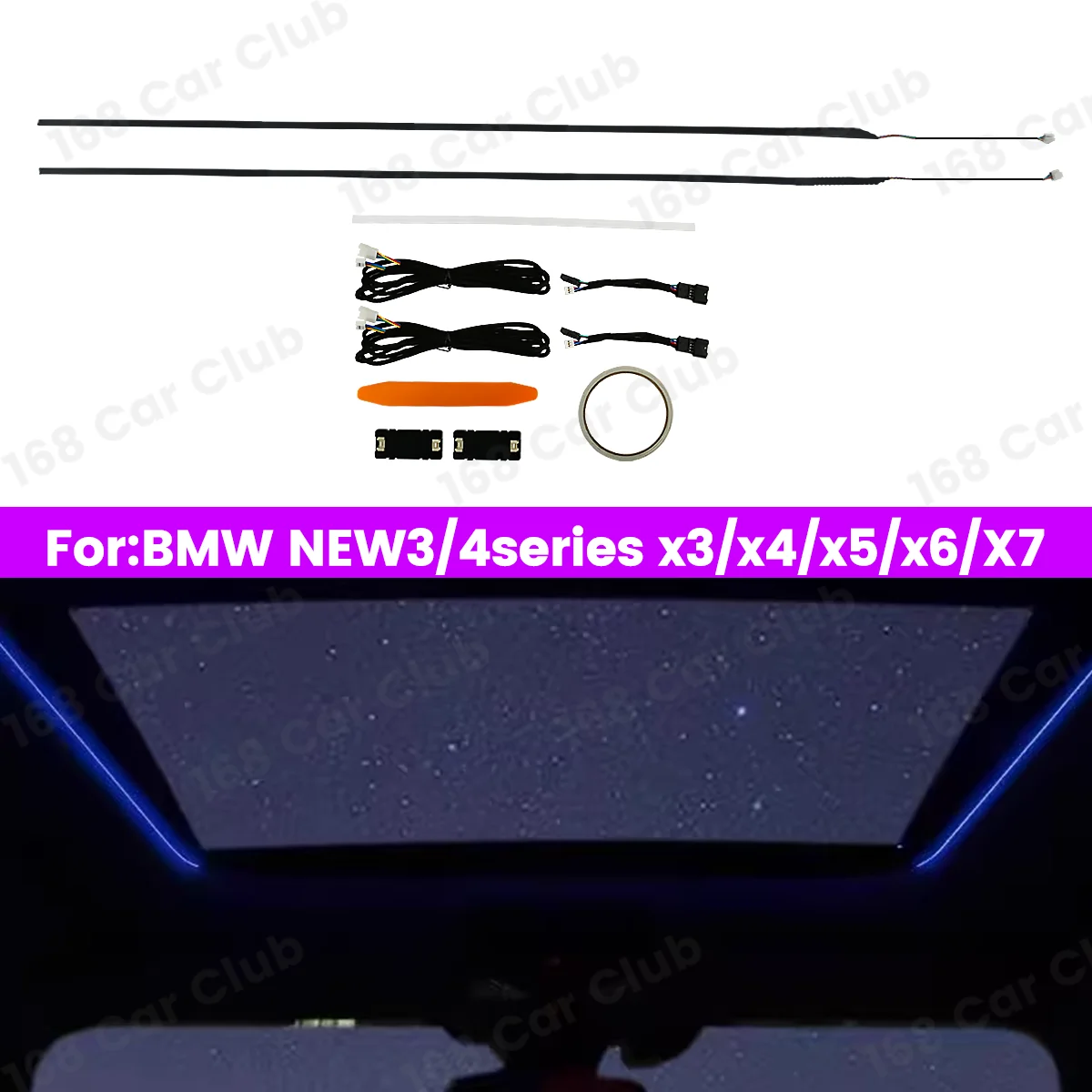 

Фонарь на крышу автомобиля, детский, 11 цветов, для BMW G20 G30 G01 G05 3/5 Series X3 X4 X5 X6 X7