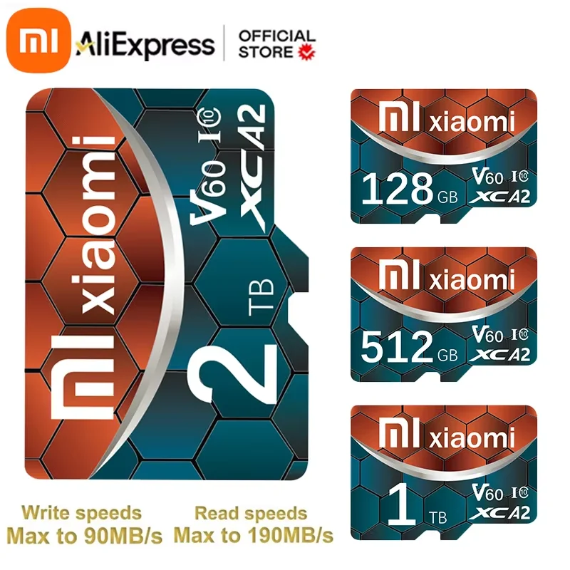Высокоскоростная карта памяти Xiaomi Mijia 1 ТБ 512 ГБ 2 Class 10 Micro TF SD-карта 128 UHS-1 флэш-карта