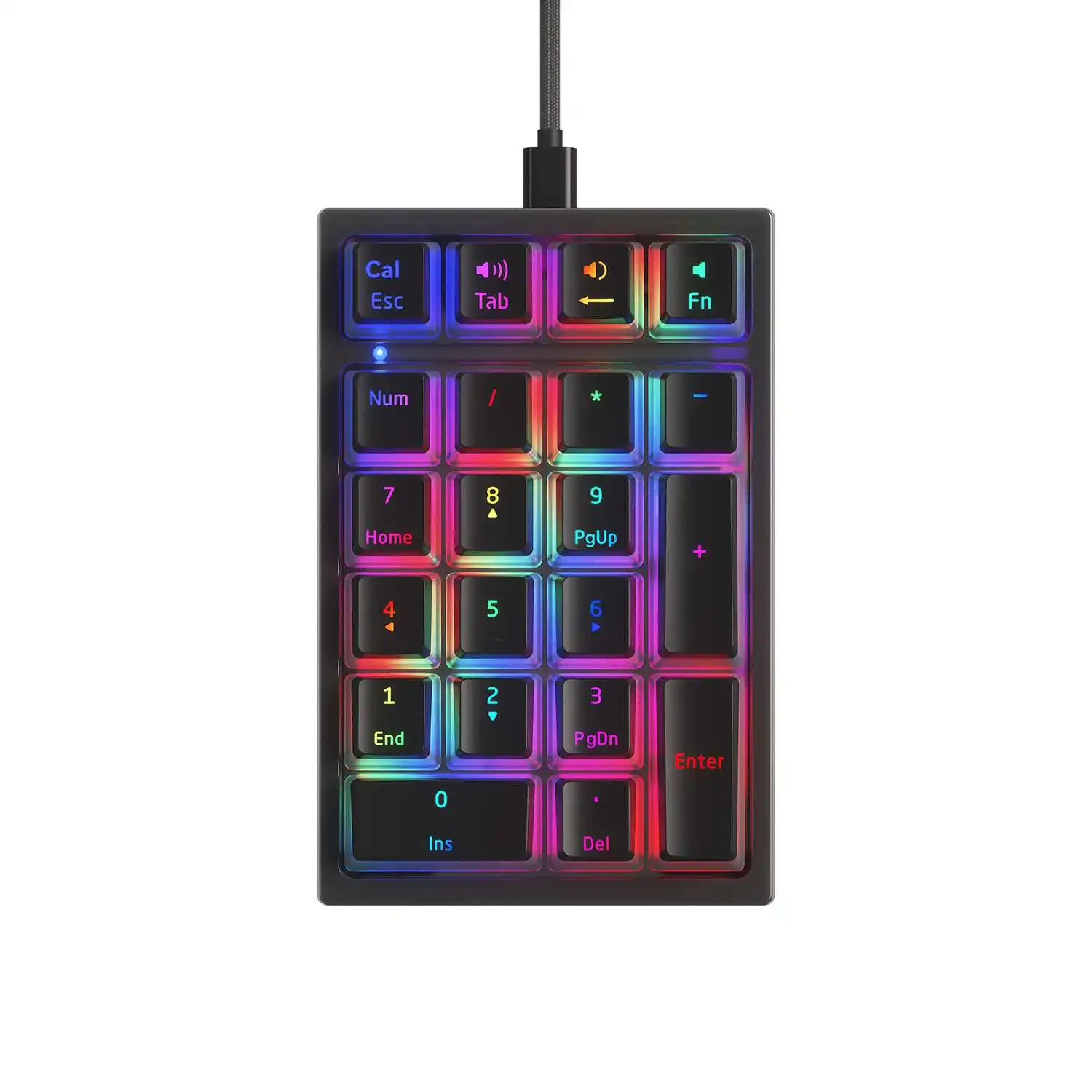 21 клавиша Проводная Механическая цифровая клавиатура Горячая переключение