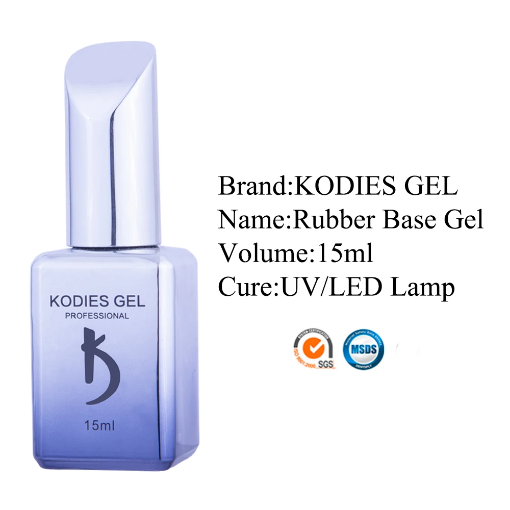 KODIES гель 12 шт./компл. резиновая основа лак для ногтей 15 мл Полупостоянный телесный