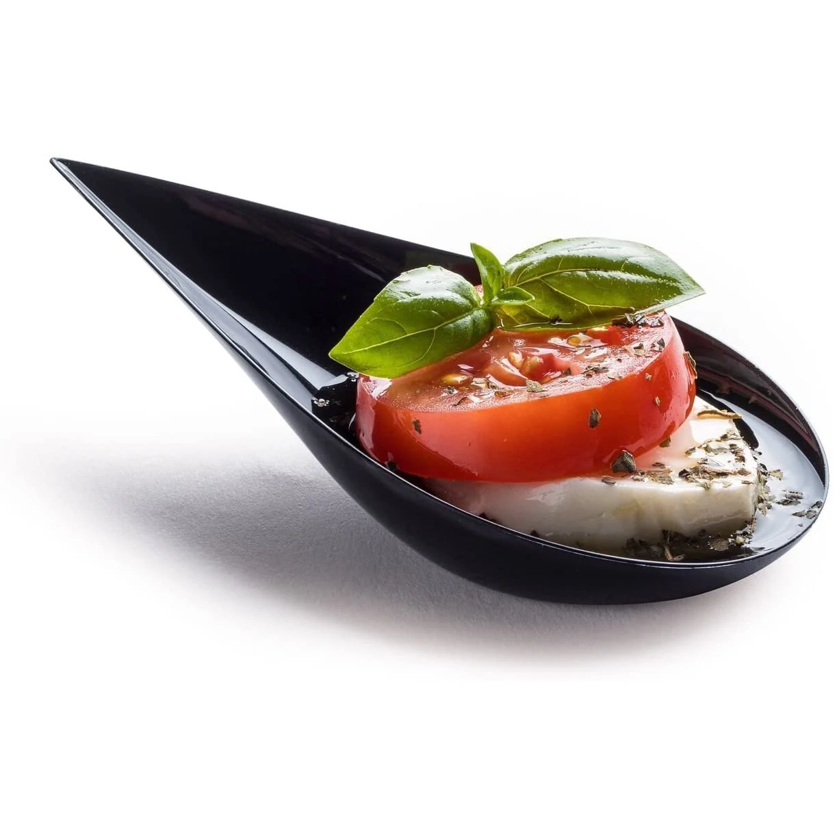 100 Tear Drop Mini тарелка для закусок-Мини-десертные тарелки ложечки дегустационные