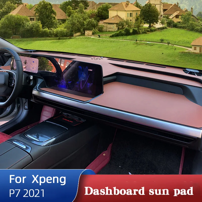 

For For Xpeng Xiao Peng P7 2021 Car Dashboard Cover Avoid Light Pad Instrument Panel Mat Carpets Sunscreen Pad