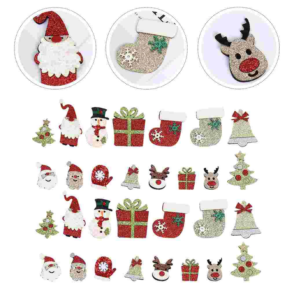 

Christmaspatch Embroidered Applique Appliques Ironclothing Santa Theme Fabricsew Snowman Series Cloth Decorations Embroidery