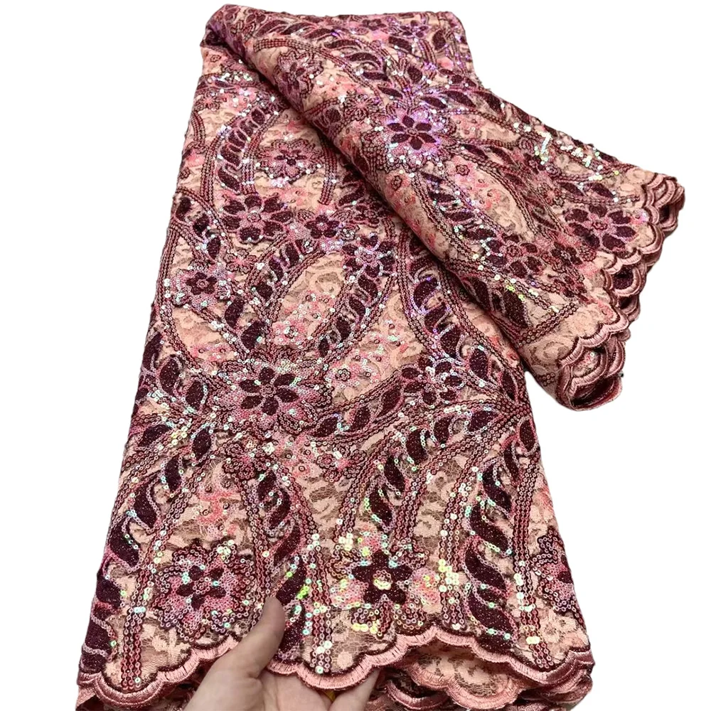 Зеленое кружево Африканское Сетчатое с блестками африканская кружевная ткань