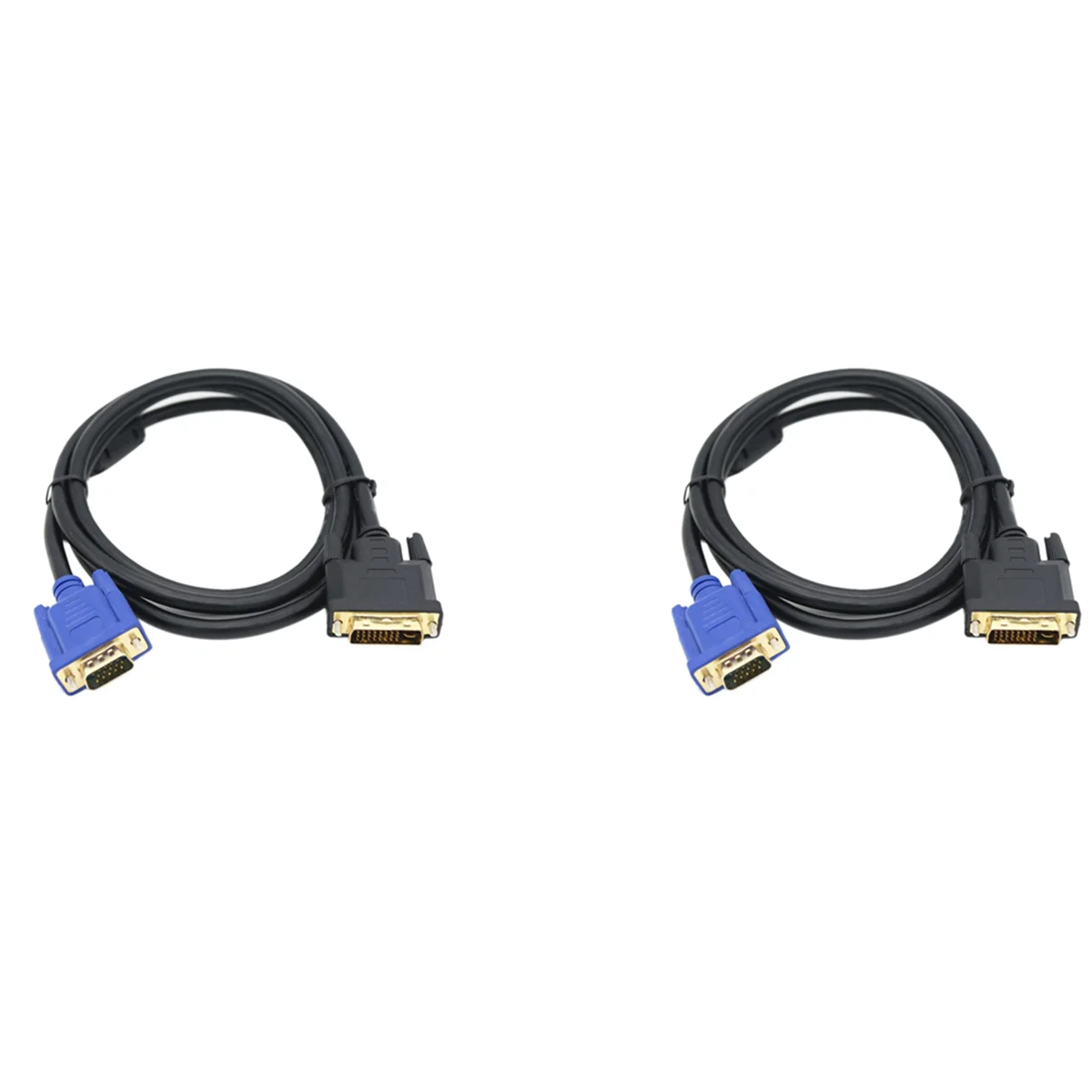 

2X DVI to VGA Cable VGA to DVI Male to Male HD Cable