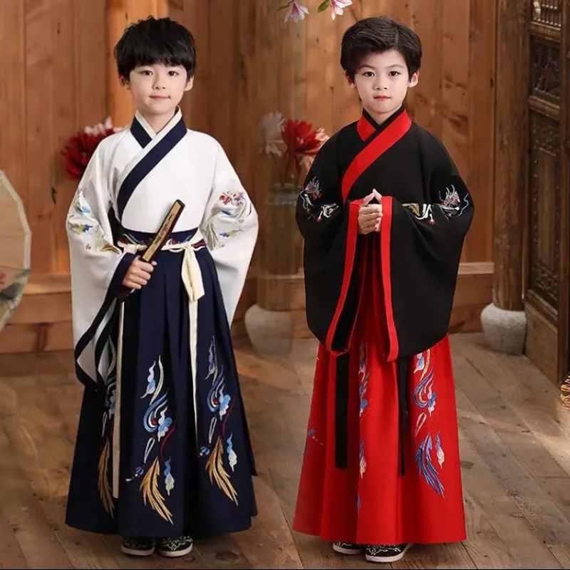 

Детская китайская ретро одежда Hanfu для мальчиков и девочек