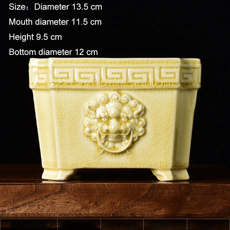 

Квадратный керамический горшок Beast Vozzisoue для орхидеи