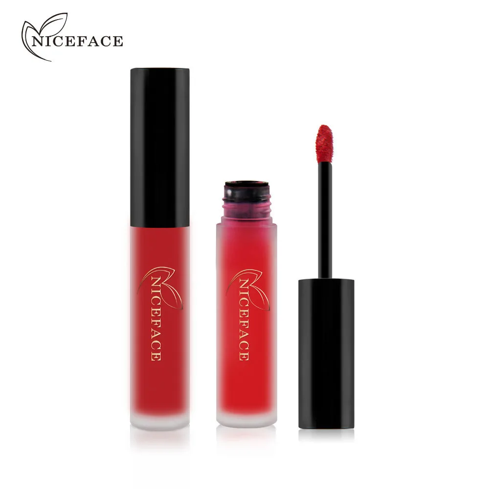 NICEFACE matte matte lip glaze does not fade and does not stick to cup lip gloss 24 shades