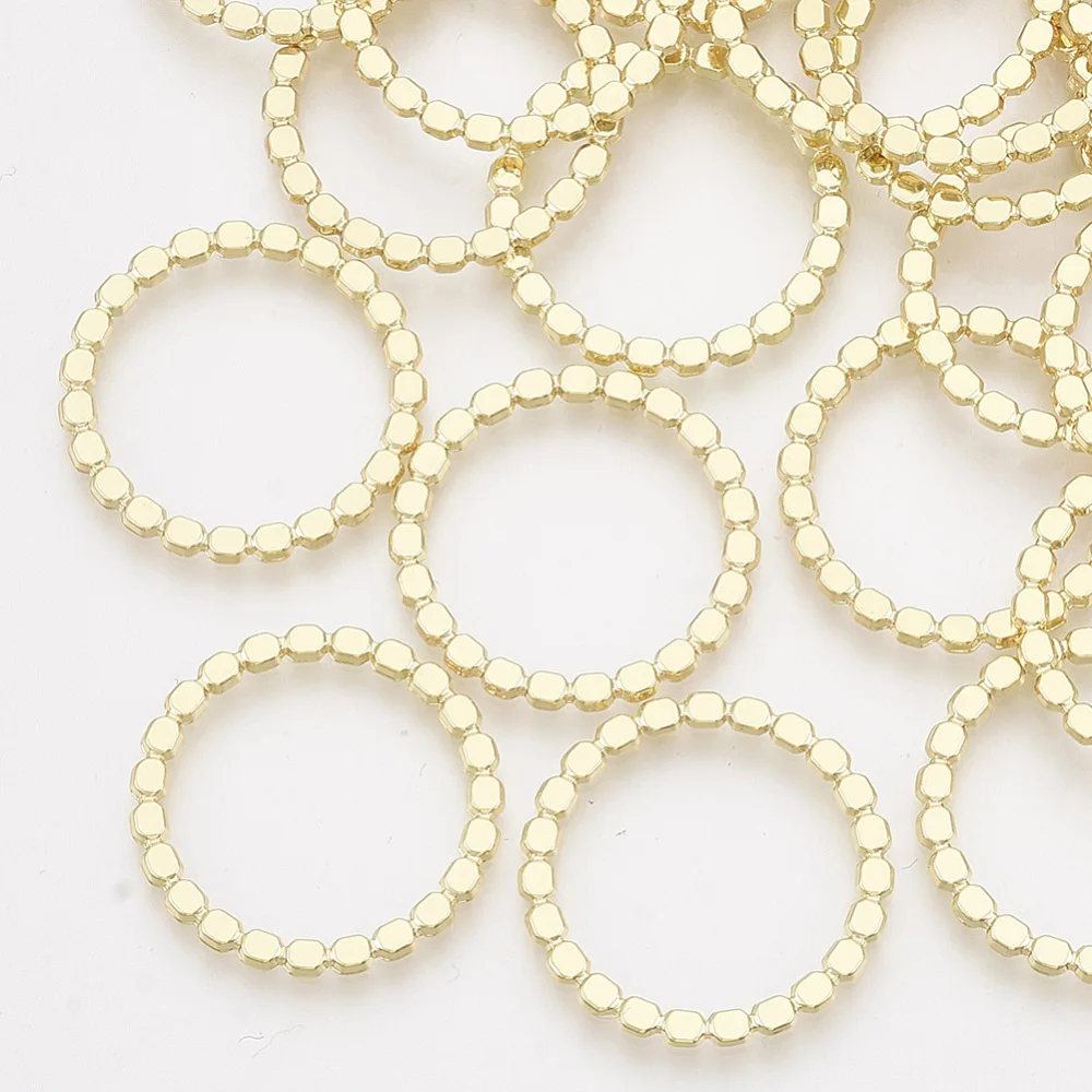 

Соединительные кольца из сплава, 10 шт., Золотое кольцо, 22x1,5 мм, Внутренний диаметр: 18 мм