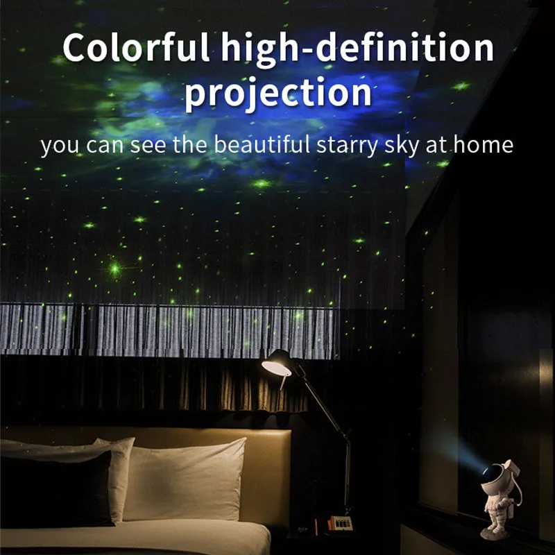 NEW Galaxy Projector Lamp Starry Sky Night Light For Home Bedroom Room Decor Remote Control and 360° Luminaires Children's Gift enlarge