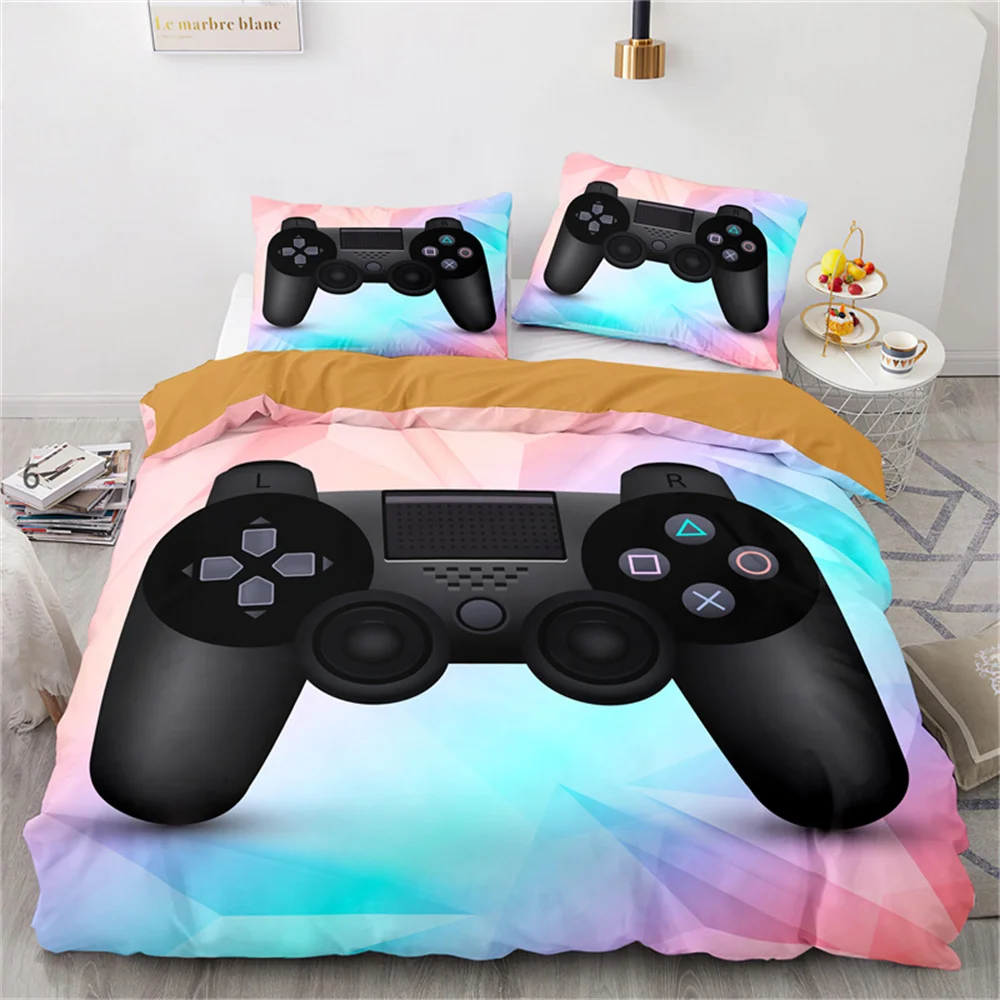 

Duvet Cover Dream Gaming Bedding Set Kids Gamepad for Boys Girl Bedroom Decor Polyester Game Controller Comforter Cover Room