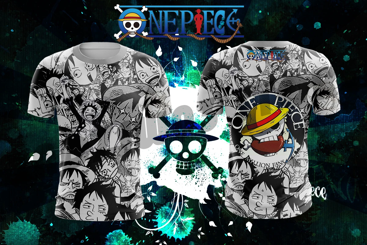 Летняя мужская детская футболка Аниме One Piece Zoro Luffy печать парная рубашка для