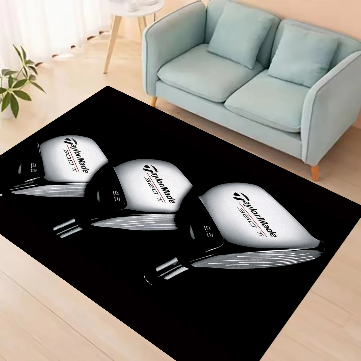 Фото Ковер с принтом высокой четкости для гольфа T-Taylormade, нескользящие ковры, мягкий ковер для гостиной, входной пол, домашний коврик, декор для прихожей №4