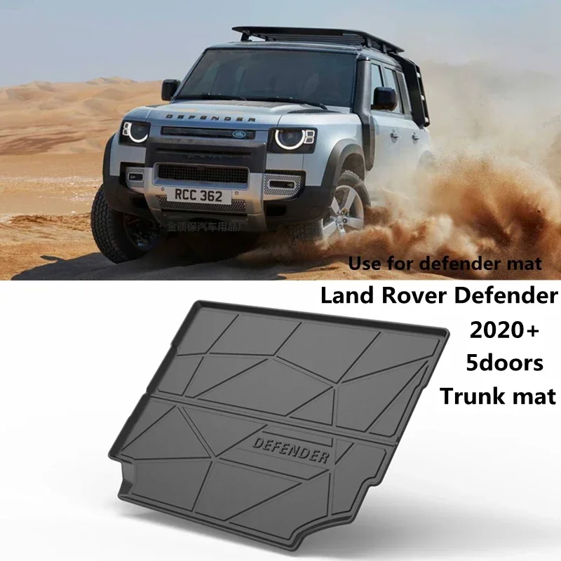 

Использование для Land Rover Defender 110 Коврики в багажник Индивидуальный коврик для хранения на задний багажник автомобиля Лоток для багажника Водонепроницаемые защитные накладки на багажник Коврик