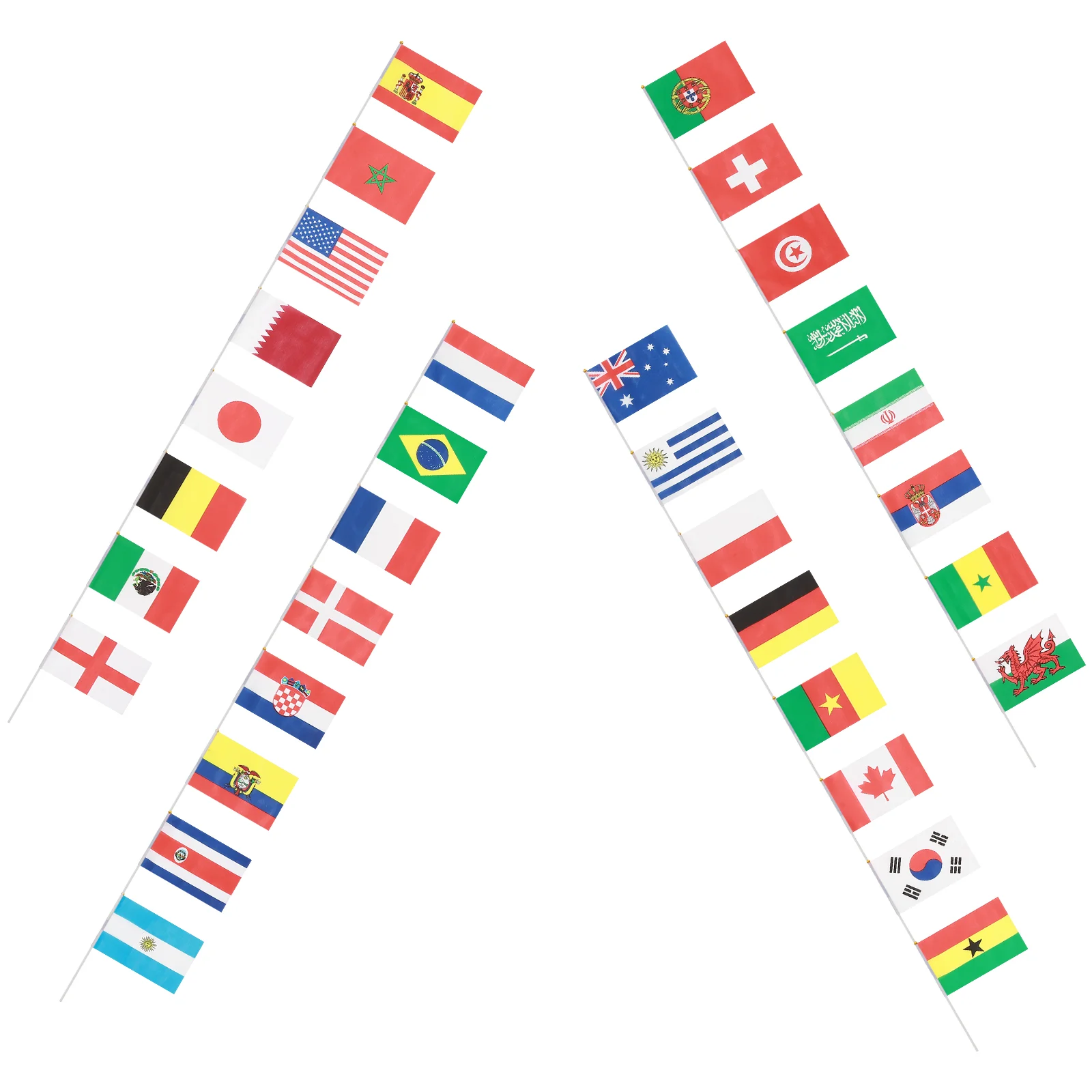 

32 шт., ручной маленький государственный флаг на палочке, международные флаги стран мира, флаги-наклейки