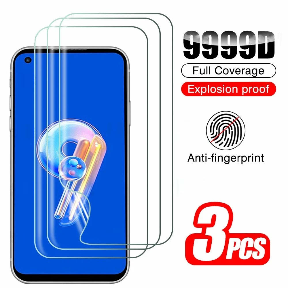 

3PCS Full Cover Hydrogel Film For Asus Zenfone 9 Screen Protector For Asus Zenfone 9 8 8Flip Film For Asus Zenfone 9 Film