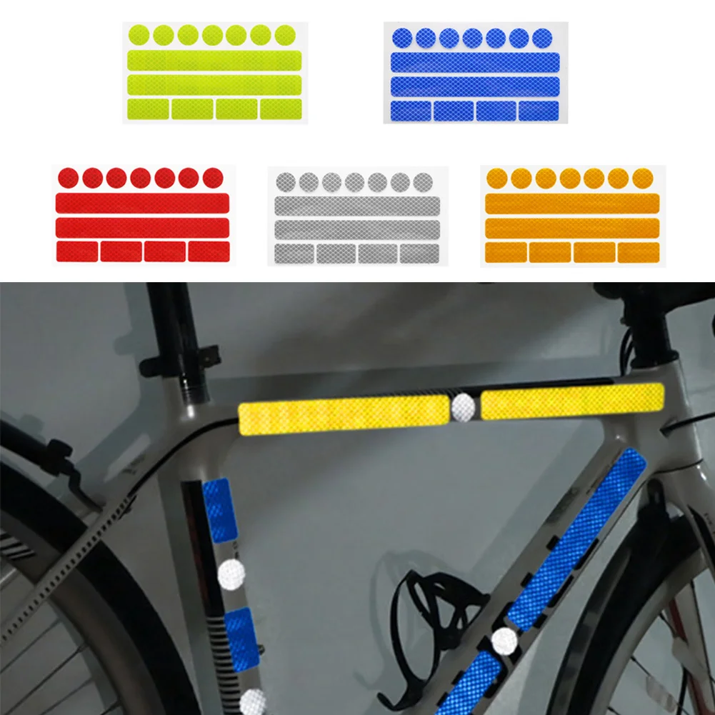 

Bicycle Reflective Sticker Car Motorbike Bike Reflective Rim Tape Wheel Sticker Bike Decorating Cycling Safety Warning Stickers