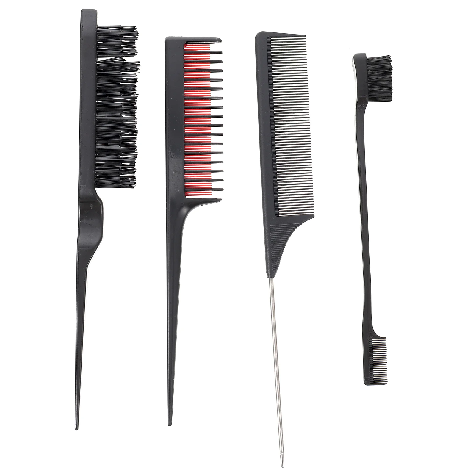 

Hair Brush Teasing Comb Set Brushes Slick Salon Nylon Heat Resistant Combs Coloring Styling Dye Dual
