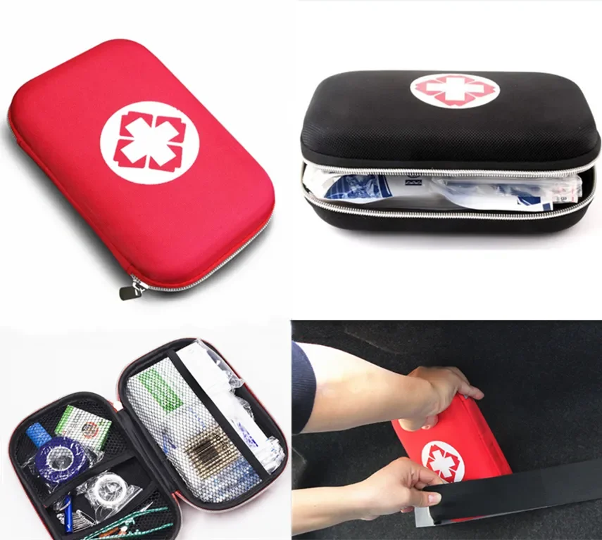 

Free Shipping Emergency Medical Survival Treatment Rescue Box First Aid Kit Waterproof EVA Bag Person Portable Outdoor Travel Dr