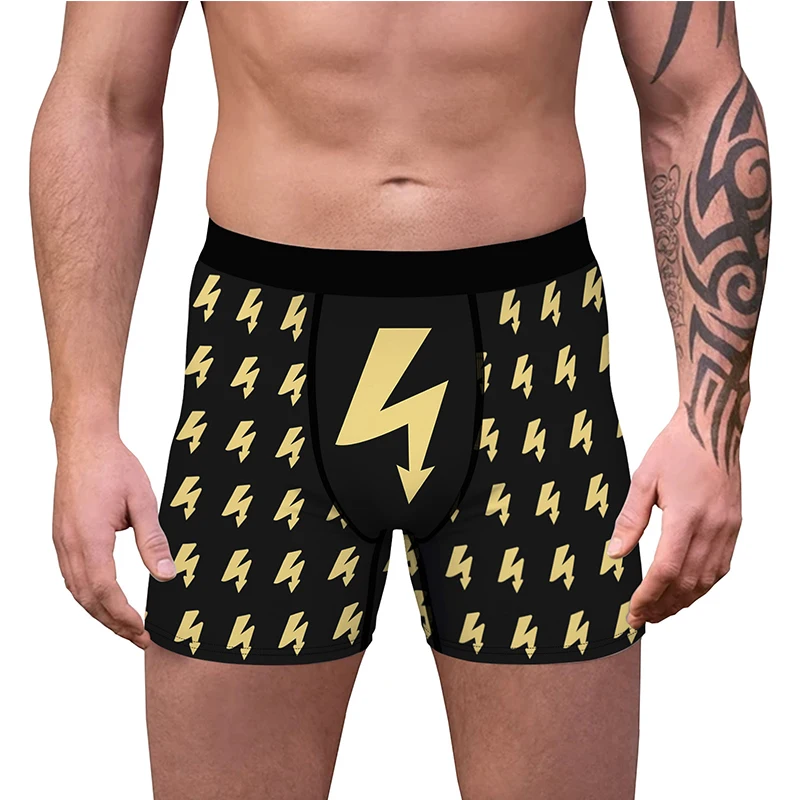 Plum Deer Digital Printing Sexy Men'S Underwear Slim Stretch Shaping Flat Pants Comfortable Breathable Four Seasons Universal