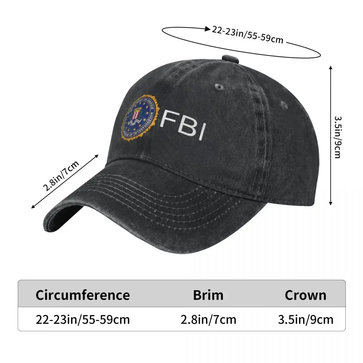 Фото Новая бейсболка в стиле SWAT/FBI США, унисекс, для защиты от солнца, летняя повседневная кепка-тракер в стиле K-pop/рок №4