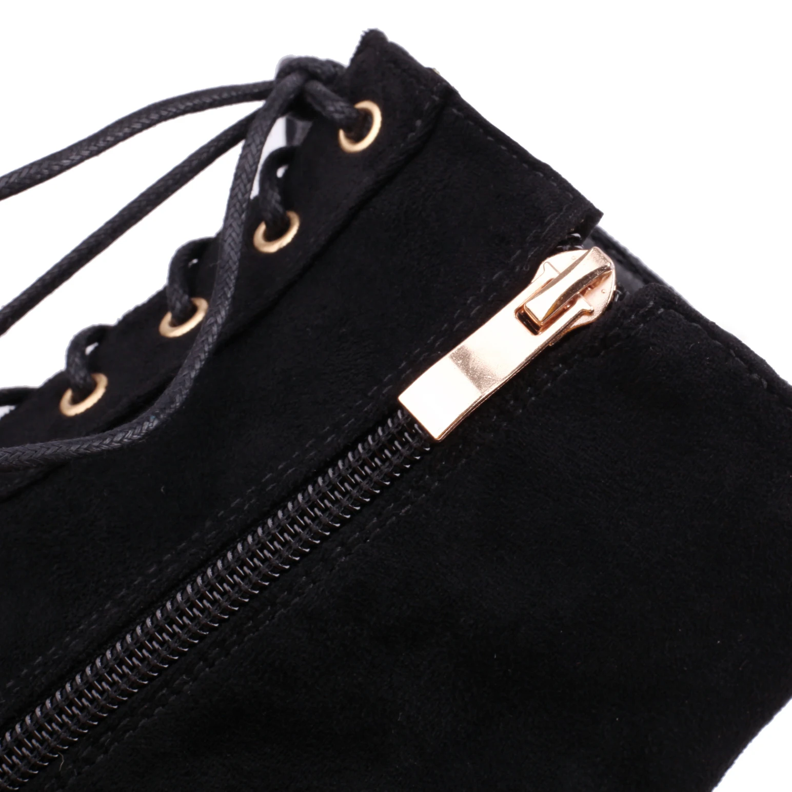 Sexy Dance Ankle Boots Women Spring Autumn Shoes Flock Comfy Stable High Heels Big Size 46 47 48 Walking Pointed Toe Stiletto