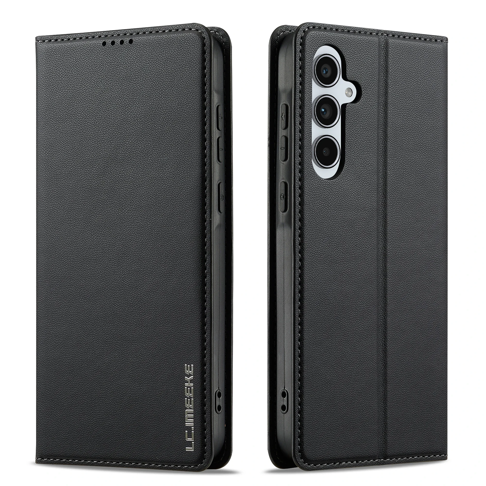 Ультратонкий кожаный чехол-книжка для Samsung Galaxy A15 A35 A55 A14 A34 A54 A52 5G S24 S23 Ultra S22 S21 Plus S20