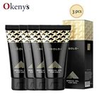 Интимные товары для мужчин, оригинальное золото для увеличения пениса, мужской t крем XXL, 50 мл, крем для задержки роста пениса, смазка для секса, 3 шт.