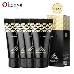 Интимные товары для мужчин, оригинальное золото для увеличения пениса, мужской t крем XXL, 50 мл, крем для задержки роста пениса, смазка для секса, 3 шт.