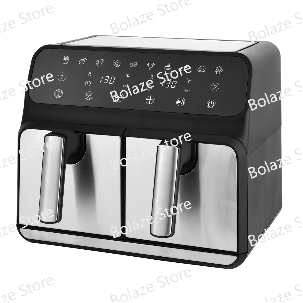 Цифровая двойная корзина Двойная зона фритюрница с парою 1600 Вт 8 л Fritadeira