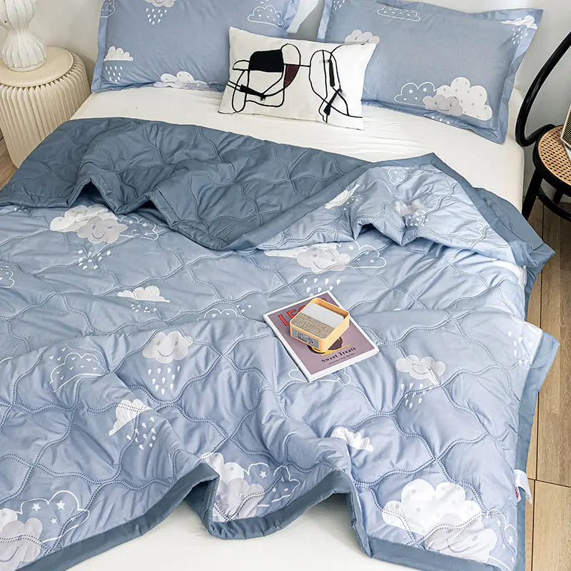 Summer Airable Cover Blanket Washed Cotton Quilt Single Dormitory Double Spring and Autumn Thin