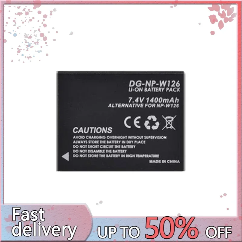 Аккумулятор 1400 мАч NP-W126S NP-W126 для Fujifilm Fuji X100F X-PRO1 X-PRO2 X-A1 X-A2 X-A3 X-A10 X-E1 X-E2 X-E2S X-E3 X-M1 X-T1 X-T2