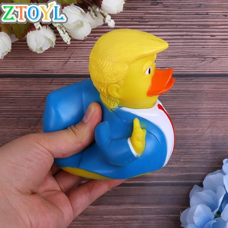 Фото Новая игрушка для воды детская в виде утки душа мультяшная утка Трампа ванной