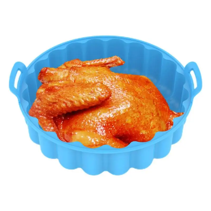 

Silicone Liners Silicone Basket With Handle Heat Resistant Easy Cleaning S Silicone Pot Food Safe Oven Accessories