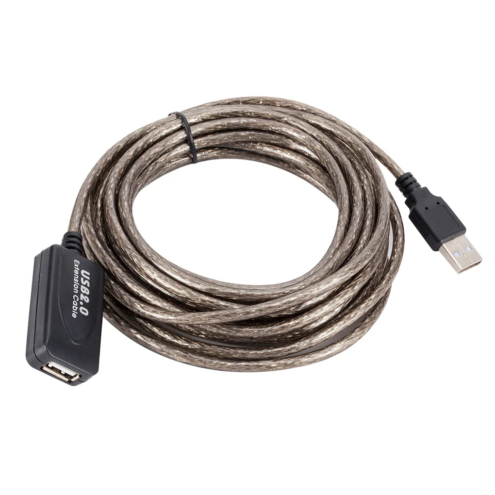 

USB 2.0 Extension Cable Active Cable Repeater Male to Female High Speed Wire USB Adapter For Laptop PC 5M/10M/15M/20M