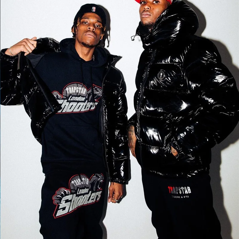 

Новинка, зимний высококачественный костюм трапеции из 1:1 хлопка с вышивкой, Мужская и Женская Спортивная толстовка с капюшоном