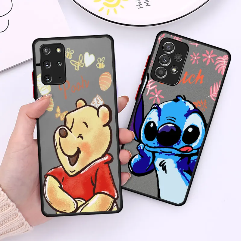 

Тонкий Модный Роскошный чехол с изображением Винни-Пуха для Samsung Galaxy A30 A70 A40 A01 A20e A50 A20s A02 A02s A10