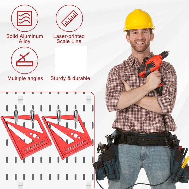 3D многоугловая измерительная линейка из алюминиевого сплава точность 22 5-90 °