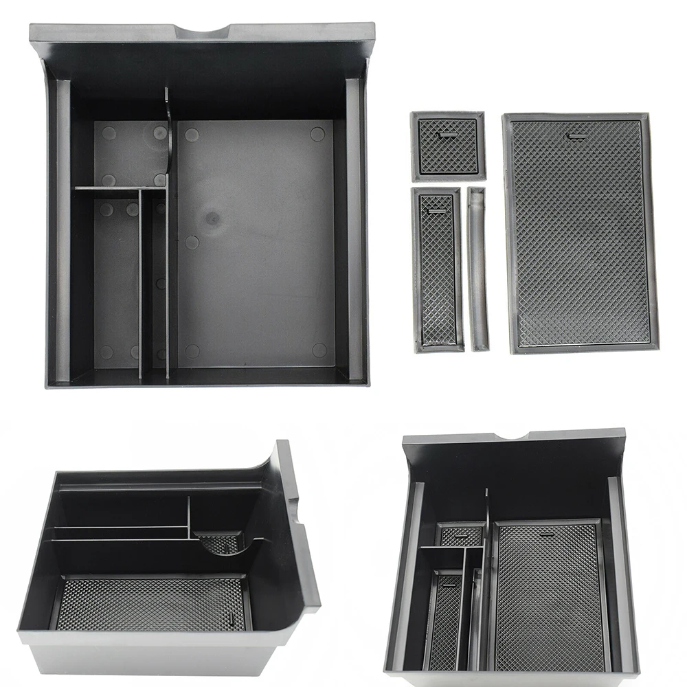 

Console Organizer Tray Storage Box ABS Armrest Coin Phone Holder Container