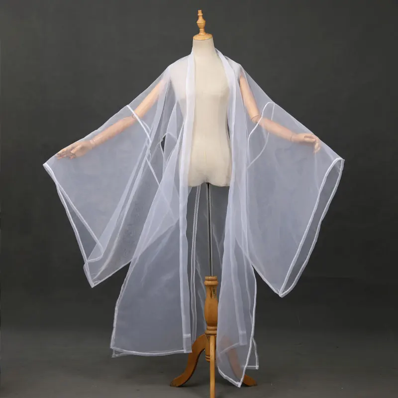 

Women Fairy Hanfu Clothing Chiffon Cloak Overcoat Women Hanfu Cardigan Wide Sleeve Coat Chinese Festival Classical Dance Costume