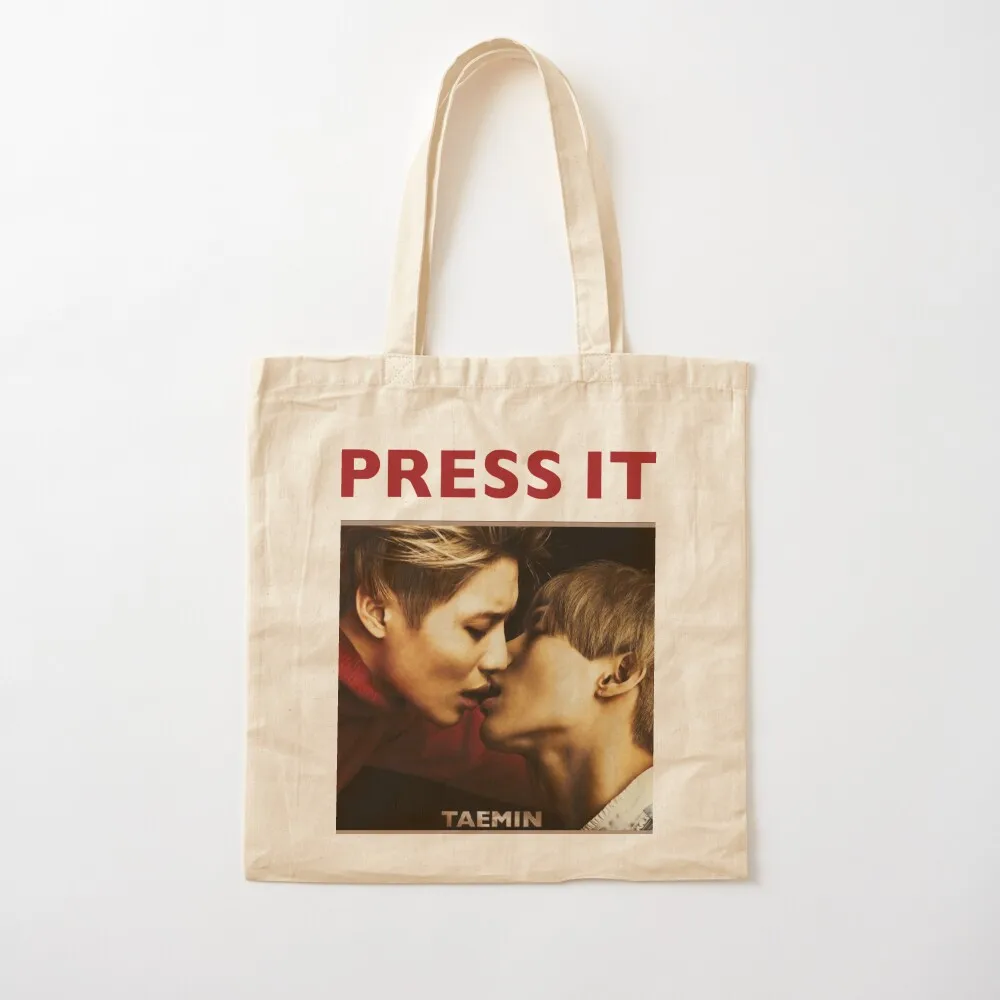 TAEMIN - PRESS IT Tote Bag складная многоразовая сумка персонализированные многоразовые