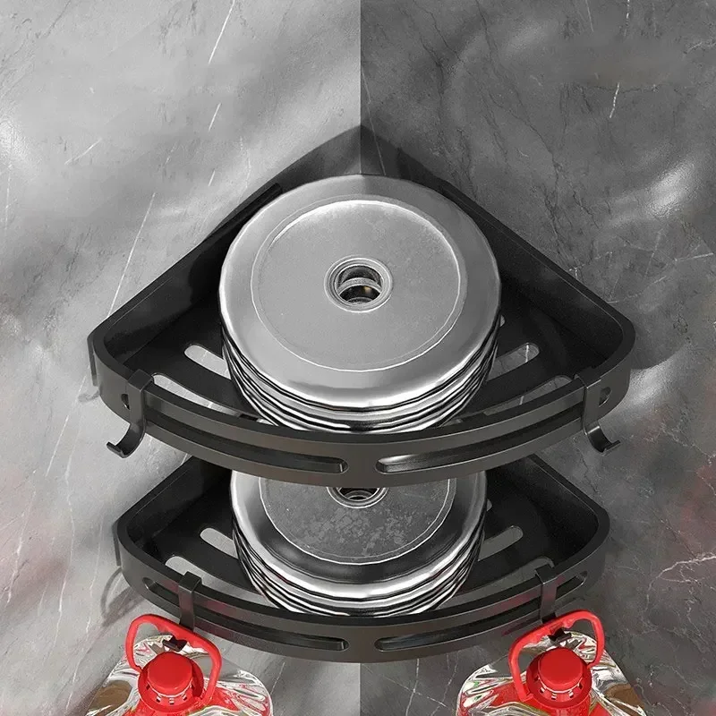 Стеллаж для хранения в ванной комнате кухонный шкаф алюминиевый сплав душ