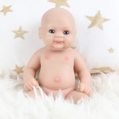 Микро Кукла реборн силиконовая IVITA, Мягкая Реалистичная кукла «Коко» на все тело, для девочек «сделай сам», пустая антистрессовая детская игрушка, 7 дюймов