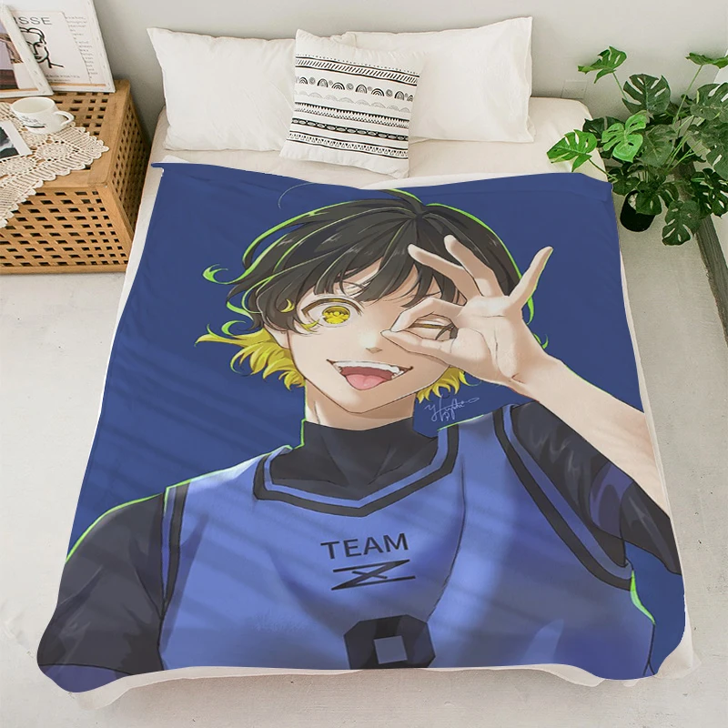 Одеяло для кемпинга S-Blue Locks теплые зимние одеяла пушистые мягкие одеяло