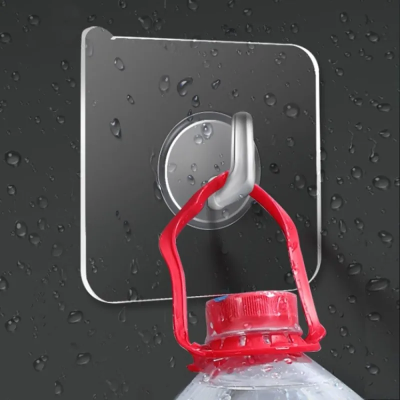 Прозрачные настенные крючки самоклеящиеся вешалки для дверей искусственный