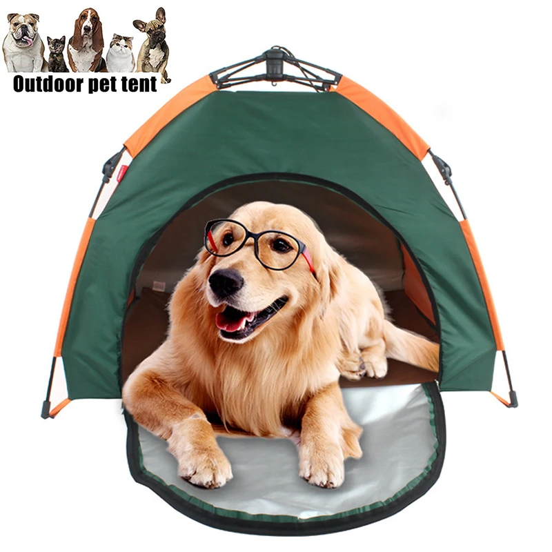 

Dog Cat Durable Summer Beach Removable Waterproof Breathable Sunscreen Outdoor Traveling Portable Pet Tent Foldable Camping