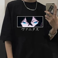 anime the case study of vanitas eyes print t shirt manga men oversized tee shirt summer short sleeved casual hip hop streetwear