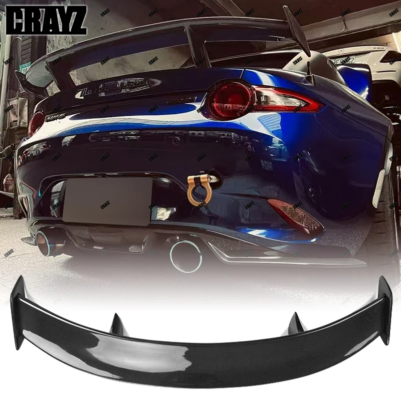 Для MAZDA MX5 MX-5 2016-2023 глянцевый черный/настоящее углеродное волокно ND Miata украшение